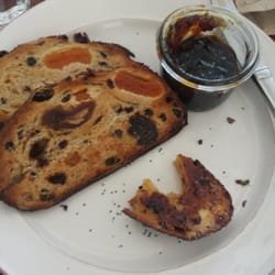 Fire Station Arts Centre Cafe - Apricot & Date toast with Pistachios and Figs Jam
