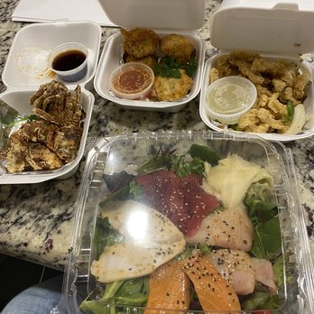 HK Sushi - Soft shell crab, shrimp & chicken balls, crispy fried calamari, shashimi salad - Sushi Bars Near Me - Watauga, Texas HK Sushi - Soft shell crab, shrimp & chicken balls, crispy fried calamari, shashimi salad - Sushi Bars Near Me - Watauga, Texas