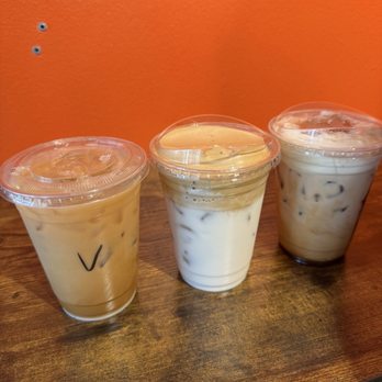 Yi's Cafe - Vietnamese Coffee (Left), Dalgona Coffee (middle), and Tiramisu coffee (Right) - Coffee & Tea Near Me - Arcadia, California Yi's Cafe - Vietnamese Coffee (Left), Dalgona Coffee (middle), and Tiramisu coffee (Right) - Coffee & Tea Near Me - Arcadia, California