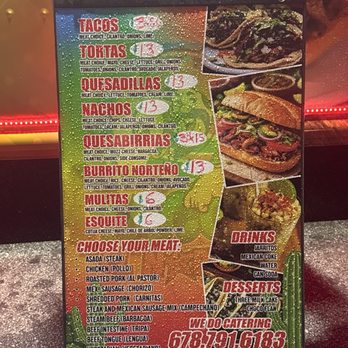 Tacos El Norteno - Menu - Mexican Near Me - Doraville, Georgia