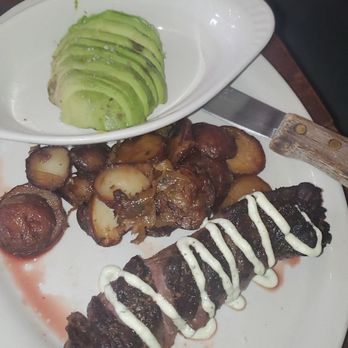 Toast - Hanger steak, lyonnaise potatoes, and side of avocado - Breakfast & Brunch Near Me - New Orleans, Louisiana Toast - Hanger steak, lyonnaise potatoes, and side of avocado - Breakfast & Brunch Near Me - New Orleans, Louisiana