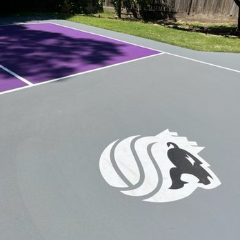 Champion Courts - I also had him drop a Sacramento Kings Logo in the middle because I thought that'd look cool. - Masonry/Concrete Near Me