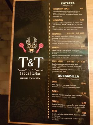 T & T Tacos and Tortas - Mexican resto- bar by null