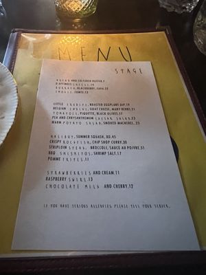 Menu photo 1 Stage Victoria, BC