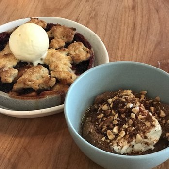 Range Life - Stonefruit and berry cobbler and Budino - Desserts Near Me - Livermore, California Range Life - Stonefruit and berry cobbler and Budino - Desserts Near Me - Livermore, California