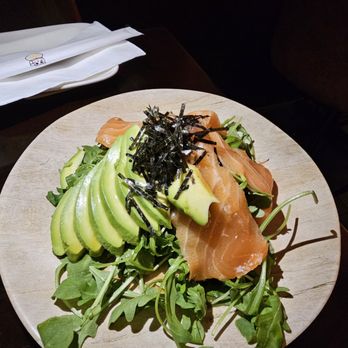 Lucky Cat - Salmon avocado salad - Ramen Near Me - New York, New York Lucky Cat - Salmon avocado salad - Ramen Near Me - New York, New York