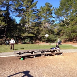 Molino Park - Big grassy area with small basketball court.