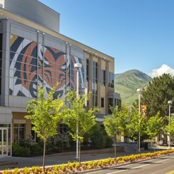 Stephens Performing Arts Center - View down MLK Way.