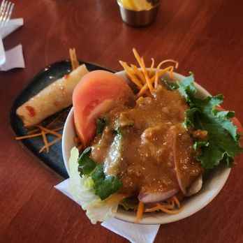 Corthaiyou - Lunch appetizer spring roll and salad - Thai Near Me - Brooklyn, New York