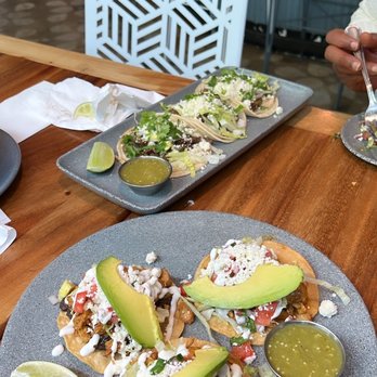 El Purepecha - 3 Tinga Tostadas 3 Asada Tacos - Mexican Near Me - Philadelphia, Pennsylvania
