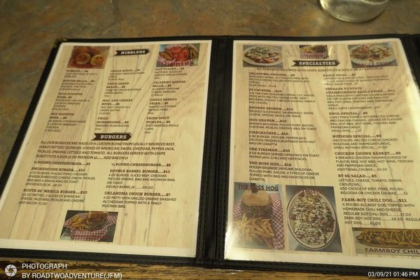 Menu photo 4 Nowhere On Route 66 Afton, OK Menu photo 4 Nowhere On Route 66 Afton, OK