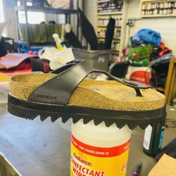 Birkenstock full restoration. New footbed, new traditional sole. Ripple sole added to customize, add height, and extend wear
