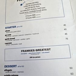 Frankies Pizza - Appetizers