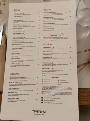Menu photo 3 Teleferic Barcelona Long Beach, CA Menu photo 3 Teleferic Barcelona Long Beach, CA