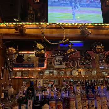 Paddy Barry's - a large television on the wall above the bar - Irish Near Me - Quincy, Massachusetts