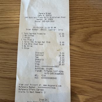 Panera Bread - Sandwiches Near Me - Nanuet, New York