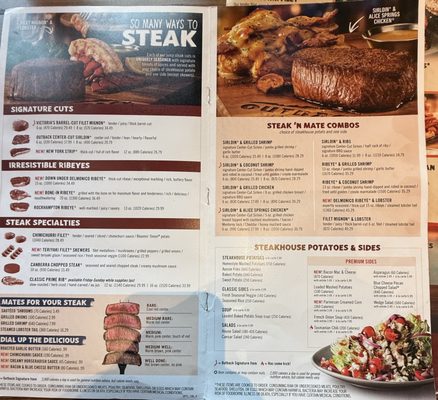 Menu photo 2 Outback Steakhouse Boca Raton, FL Menu photo 2 Outback Steakhouse Boca Raton, FL