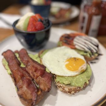 Eight AM - Avocado Toast 3 Ways - New American Near Me - San Francisco, California Eight AM - Avocado Toast 3 Ways - New American Near Me - San Francisco, California