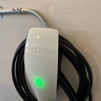 Lexington Maintenance and Repairs - Tesla Wall Charger installed in home garage. Custom industrial metal conduit! - Heating & Air Conditioning/HVAC Near Me