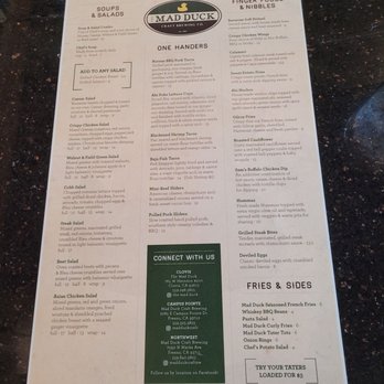 The Mad Duck - Meue - American Near Me - Clovis, California The Mad Duck - Meue - American Near Me - Clovis, California
