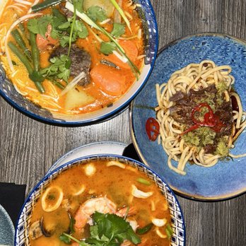 Reckless Noodle House - Tamarind Seafood Udon, Ma La Braised Beef Cheek Noodle, Curry Vermicelli Bowl - Bars Near Me - Seattle, Washington Reckless Noodle House - Tamarind Seafood Udon, Ma La Braised Beef Cheek Noodle, Curry Vermicelli Bowl - Bars Near Me - Seattle, Washington
