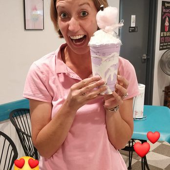 Shingletown Scoops - Unicorn Shake with cotton candy ice cream, marshmallow cream, sprinkles, whipped cream, and topped off by a dollop of cotton candy! - Ice Cream & Frozen Yogurt Near Me - Shingletown, California Shingletown Scoops - Unicorn Shake with cotton candy ice cream, marshmallow cream, sprinkles, whipped cream, and topped off by a dollop of cotton candy! - Ice Cream & Frozen Yogurt Near Me - Shingletown, California