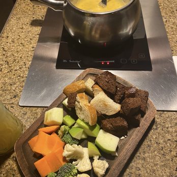 The Melting Pot - Loaded Baked Potato Cheddar without bacon - Fondue Near Me - Portland, Oregon