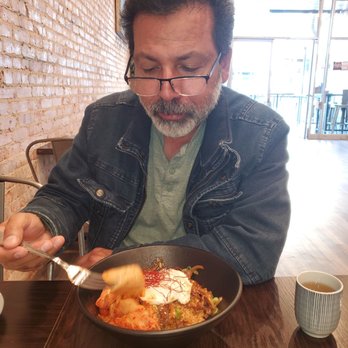 Asiatique Eatery - Carlos is eating spicy Korean Bulgogi he said was excellent - Asian Fusion Near Me - Ventura, California Asiatique Eatery - Carlos is eating spicy Korean Bulgogi he said was excellent - Asian Fusion Near Me - Ventura, California