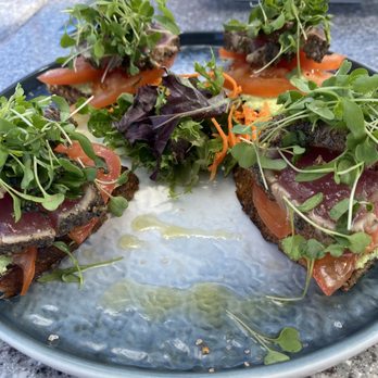 Mala Ocean Tavern - Seared Ahi Bruschetta - Seafood Near Me - Lahaina, Hawaii Mala Ocean Tavern - Seared Ahi Bruschetta - Seafood Near Me - Lahaina, Hawaii