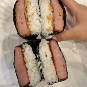 Maui Hawaiian BBQ - Top: katsu Spam Mitsubi (10/10!) Bottom regular spam mitsubi! (10/10) - Hawaiian Near Me - Westminster, California Maui Hawaiian BBQ - Top: katsu Spam Mitsubi (10/10!) Bottom regular spam mitsubi! (10/10) - Hawaiian Near Me - Westminster, California