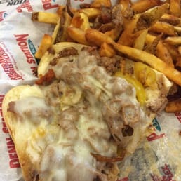 Steak and cheese with "awesome" fries :(