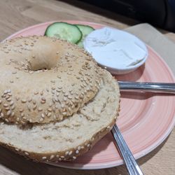 Bagel & Beans - Bagel with cream cheese at Bagel & Beans, Eindhoven