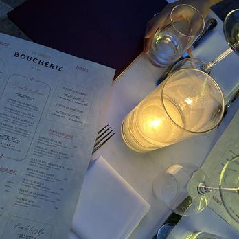 La Grande Boucherie - Menu & Table Scape - French Near Me - Miami Beach, Florida La Grande Boucherie - Menu & Table Scape - French Near Me - Miami Beach, Florida