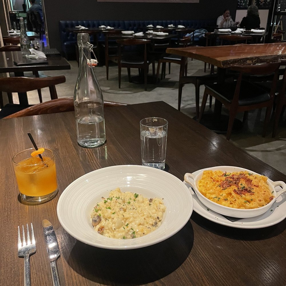 Crush - Risotto and Mac n cheese.  Apricot bourbon smash. - New American Near Me - Amarillo, Texas