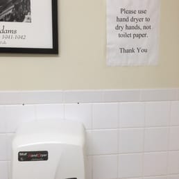 Do people really need to be told not to use toilet paper to dry there hands? Do people really need to be told not to use toilet paper to dry there hands?