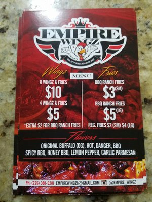 Menu photo 4 Empire Wingz Baton Rouge, LA