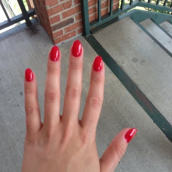 Nails & Facial - Oval shaped gel/acrylic set...I usually can go 2-2.5 weeks before fill. - Nail Salons Near Me - Atlanta, Georgia