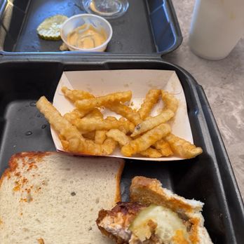 Dave's Hot Chicken - I forgot to take a picture before eating - Chicken Shop Near Me - Oklahoma City, Oklahoma Dave's Hot Chicken - I forgot to take a picture before eating - Chicken Shop Near Me - Oklahoma City, Oklahoma