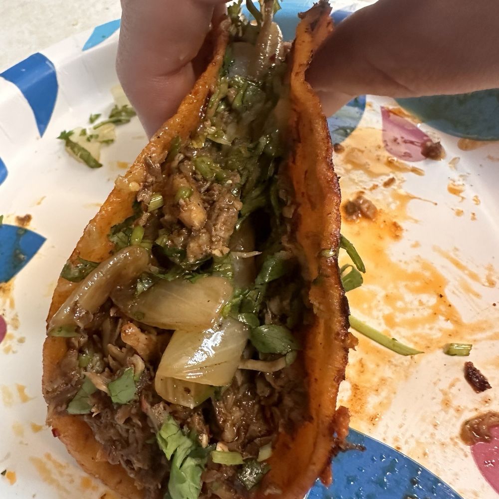 Quesabirria taco STUFFED with meat Quesabirria taco STUFFED with meat