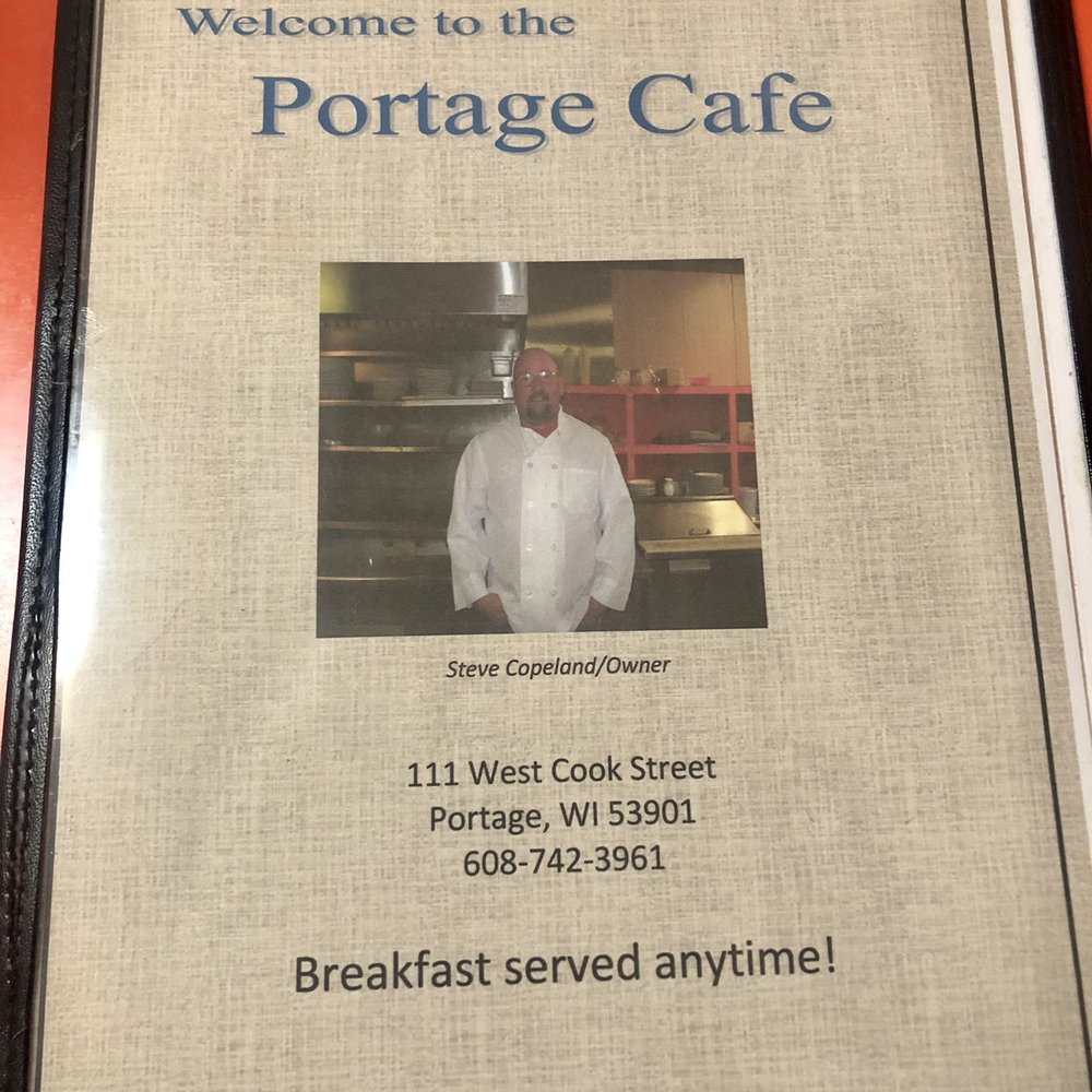 Portage Cafe - Menu cover - Breakfast & Brunch Near Me - Portage, Wisconsin Portage Cafe - Menu cover - Breakfast & Brunch Near Me - Portage, Wisconsin