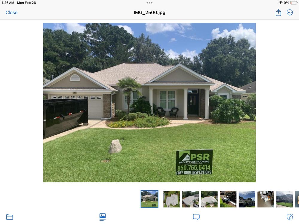 Slide of Pro Styles Roofing