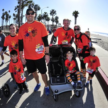O'Side Turkey Trot - Hundreds of families and friends showing off their Thanksgiving Day costumes - Races & Competitions Near Me - Oceanside, California