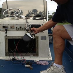 Naples Dockside Service - Shift control box.