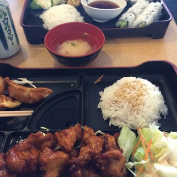 Oko Sushi - Vegi bento box and orange chicken with gyoza oh yeah!!! - Sushi Bars Near Me - Jackson, California Oko Sushi - Vegi bento box and orange chicken with gyoza oh yeah!!! - Sushi Bars Near Me - Jackson, California