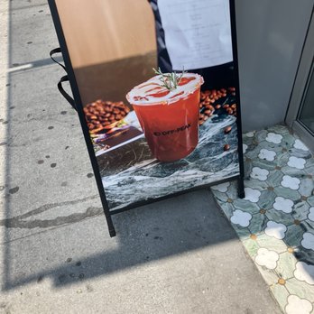 Off-Peak Coffee - Sandwich board sign - Coffee & Tea Near Me - Flushing, New York