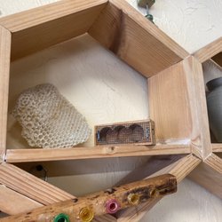 Harold P. Curtis Honey Co - Cute bee decor adorns this shop.