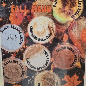 Beanie's Coffee - Fall menu - Coffee & Tea Near Me - Reno, Nevada