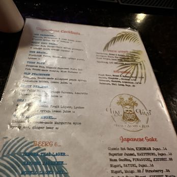 Tiki Thai - Drink Menu - Thai Near Me - Atlanta, Georgia