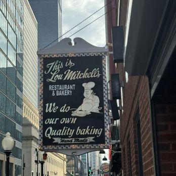 Lou Mitchell's - Outdoor Sign - Breakfast & Brunch Near Me - Chicago, Illinois Lou Mitchell's - Outdoor Sign - Breakfast & Brunch Near Me - Chicago, Illinois