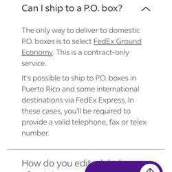FedEx Office Print & Ship Center - Website says you can deliver to P.O. Boxes, clerk is unfazed.